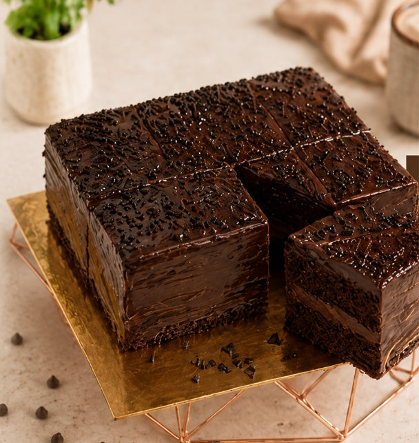 CAKE COKELAT KUKUS DENGAN GANACHE COKELAT KENTAL 🍫
