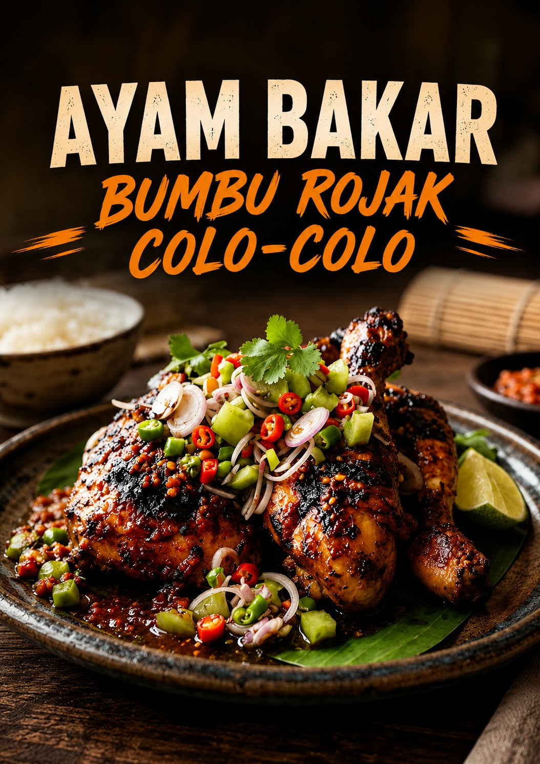 AYAM BAKAR BUMBU ROJAK  COLO COLO