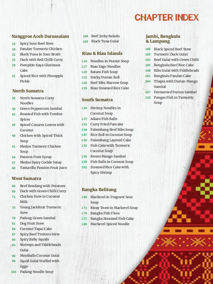 KELANA RASA SUMATRA COOKBOOK